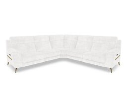 Eclipse Large Fabric Power Recliner Corner Sofa with Power Headrests - Frost
