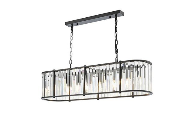Kira 7 Light Bar Pendant - Black