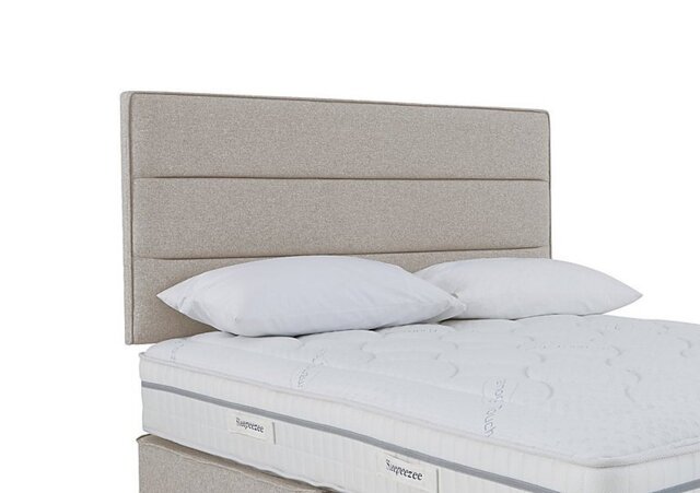 Sleepeezee - Jack Strutted Headboard - Super King - Tweed Stone