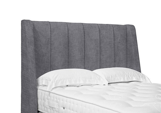 Artisan Collection Alden High Floor Standing Headboard - Super King - Aston Steel