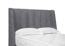 Artisan Collection Alden High Floor Standing Headboard - Super King - Aston Steel