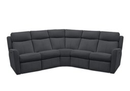 G Plan - Wren Large Leather Power Recliner Corner Sofa with Power Headrests and Power Lumbar - Cambridge Petrol Blue