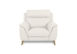World of Leather - Eclipse Leather Chair - Star White