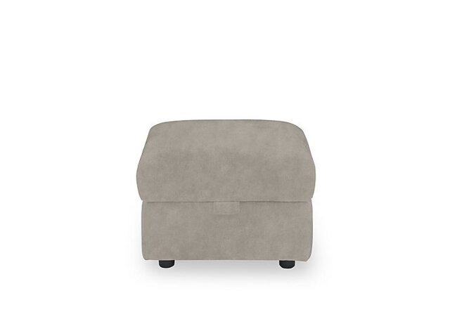 Panache Fabric Storage Footstool - Marble Cream
