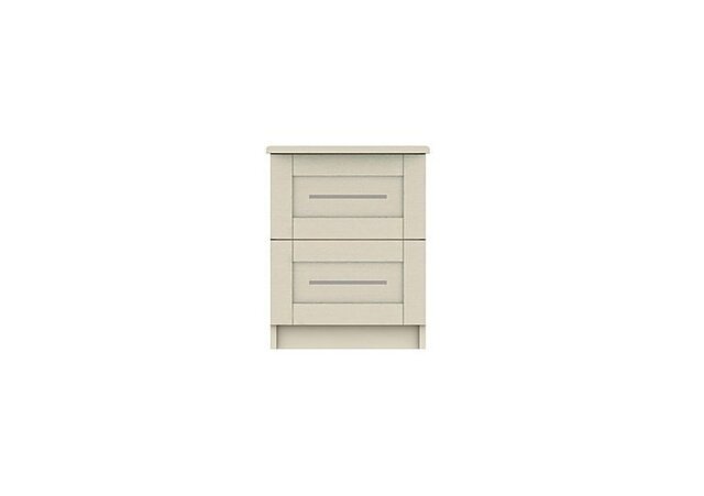 London Bedrooms - Fenchurch 2 Drawer Bedside Chest - Champagne