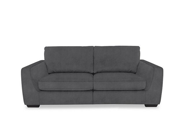 Dinky Fabric 3 Seater Sofa with Power Recliner - Manhattan Charcoal