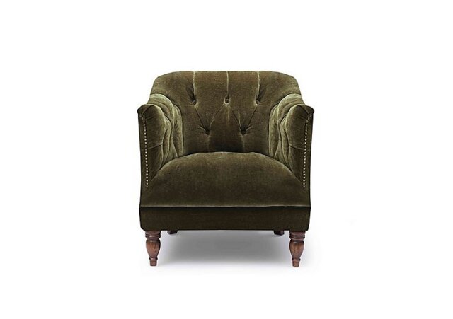 At The Helm - Henson Fabric Accent Tub Chair - Pine