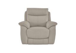World of Leather - Echo Leather Power Recliner Chair - Feather