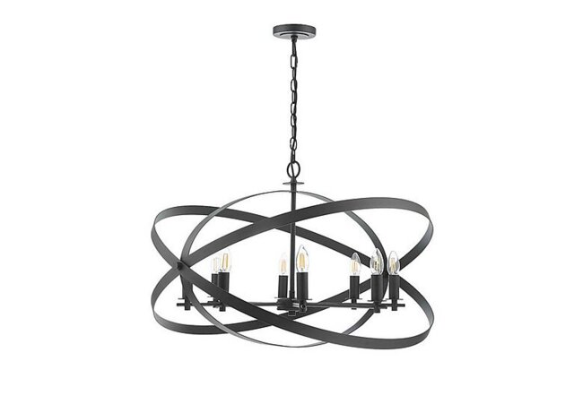 Nitya 8 Light Pendant - Black