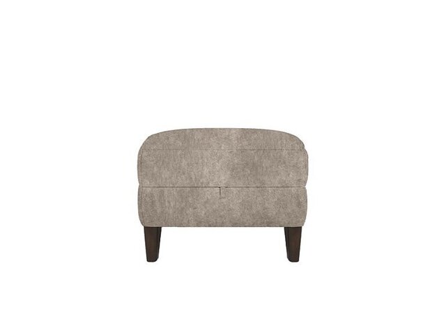 Uno Fabric Storage Footstool - Mink