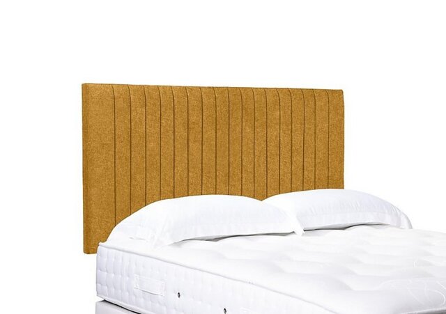 Artisan Collection Cadenza High Strutted Headboard - Single - Tweed Mustard