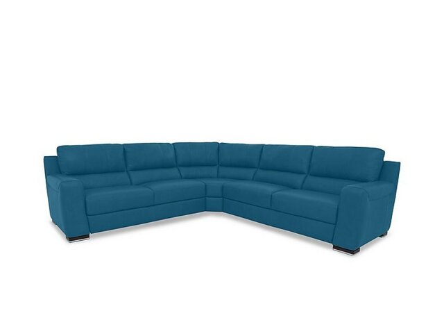 Viali Leather Large Corner Sofa
