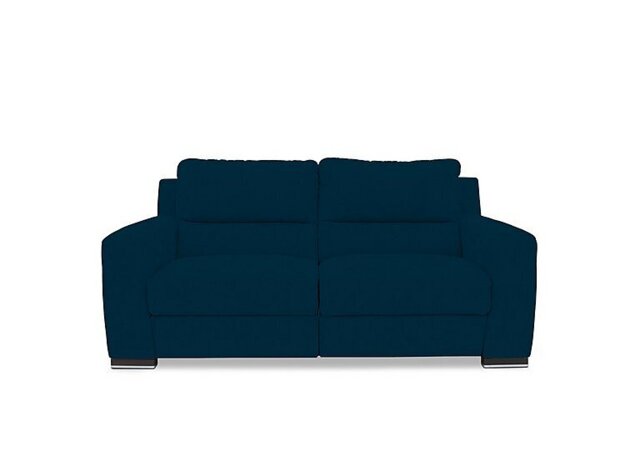 Viali Fabric 2 Seater Power Recliner Sofa - Velvet Sky