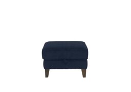 Ideal Home - Brondby Fabric Storage Footstool - R330 Steel Blue