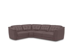 Monarch Small Leather Left Hand Facing Corner Sofa
