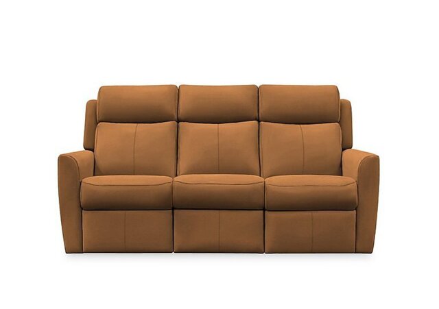 G Plan - Wren 3 Seater Leather Recliner Sofa with Headrests and Power Lumbar - Cambridge Tan