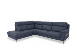 World of Leather - Eclipse Leather Left Hand Facing Corner Sofa with Chaise End Storage