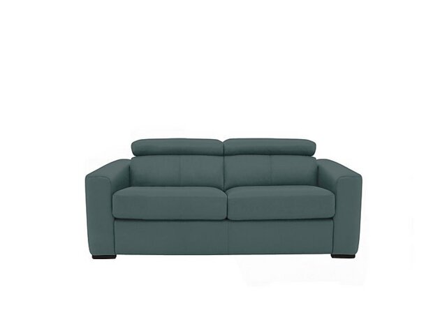 World of Leather - Infinity 2 Seater BV Leather Sofa - BV Lake Green