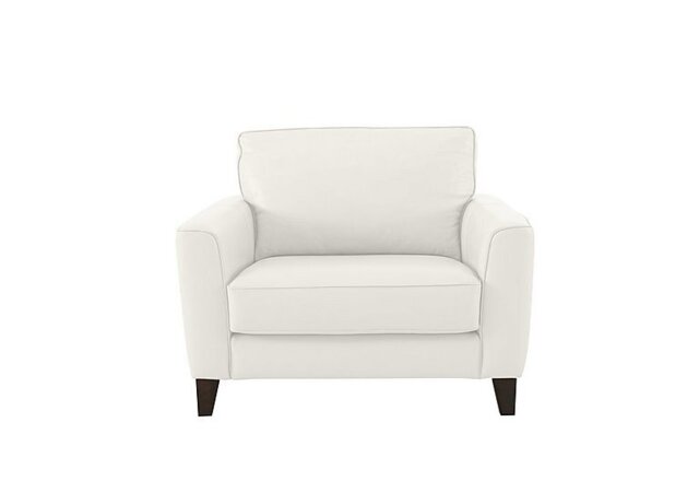 Ideal Home - Brondby NC Leather Cuddle Chair - BV Star White