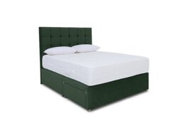 Sleep Story - Ortho 2000 Divan Set With 2 Drawer Storage - Small Double - Plush Emerald