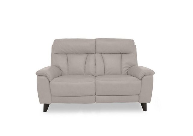 World of Leather - Dreamer BV Leather 2 Seater Power Recliner Sofa with Power Headrests - Silver Grey
