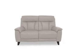 World of Leather - Dreamer BV Leather 2 Seater Power Recliner Sofa with Power Headrests - Silver Grey