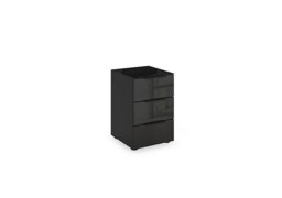 Rauch - Haven 3 Drawer Bedside Cabinet with Glass Top and Front