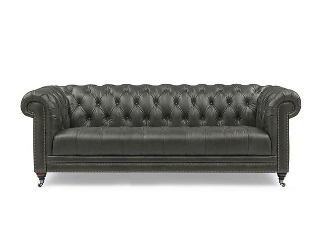 At The Helm - Walter 4 Seater Leather Chesterfield Sofa