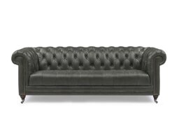 At The Helm - Walter 4 Seater Leather Chesterfield Sofa