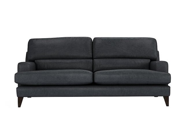The Lounge Co. - Romilly 4 Seater Leather Sofa - Shadow