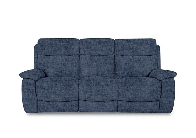 Echo 3 Seater Fabric Power Recliner Sofa - Dark Denim