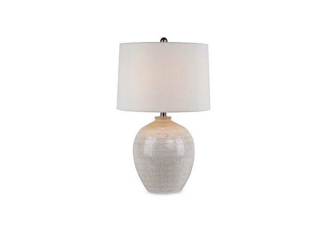 Elaris Chevron Ceramic Table Lamp