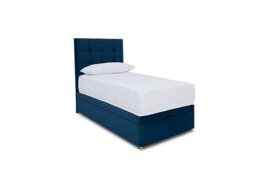 Sleep Story - Ortho 2000 Manual End Ottoman Divan Set - Single - Plush Pacific