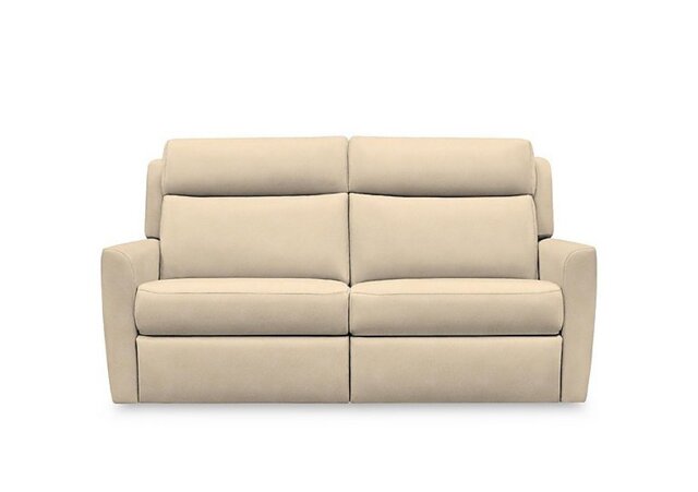 G Plan - Wren 2 Cushion 3 Seater Fabric Recliner Sofa with Headrests and Power Lumbar - Stingray Linen