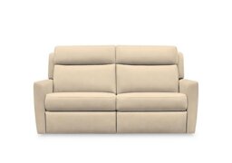 G Plan - Wren 2 Cushion 3 Seater Fabric Recliner Sofa with Headrests and Power Lumbar - Stingray Linen