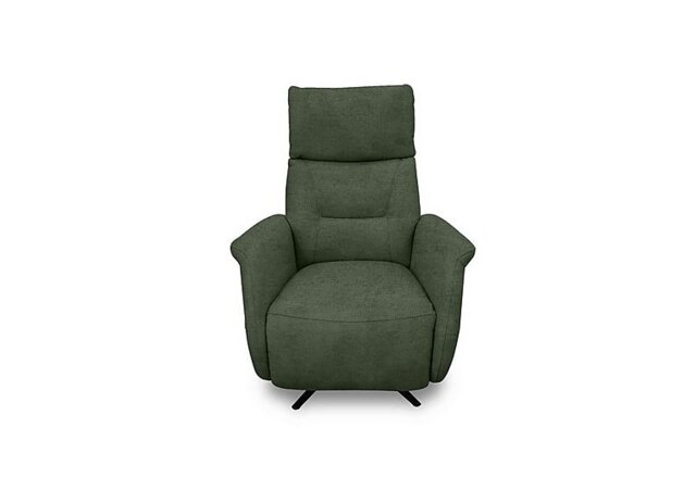 Designer Chair Collection Dusseldorf Fabric Power Recliner Swivel Chair - Olive Green