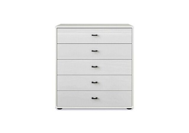 Wiemann - Dallas 80cm 5 Drawer Glass Chest