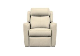 G Plan - Wren NC Leather Power Recliner Chair with Power Headrest and Power Lumbar - Cambridge Stone