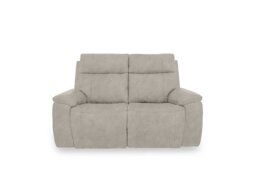 Aero Fabric 2 Seater Power Recliner Sofa with Power Headrests and Heated Seats - Marble Cream