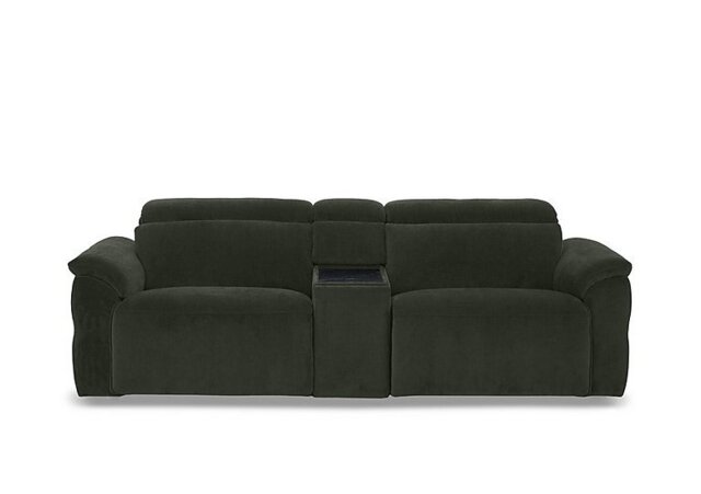 Dolomite 3 Seater Fabric Power Recliner Sofa with Power Headrests and Console - Manhattan Pine