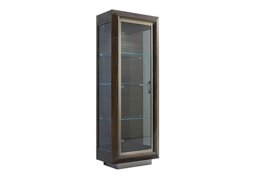Palazzo 1 Door Curio Cabinet - Dark Walnut