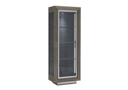 Palazzo 1 Door Curio Cabinet - Silver Birch