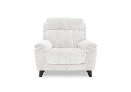 Dreamer Fabric Power Recliner Armchair - Frost