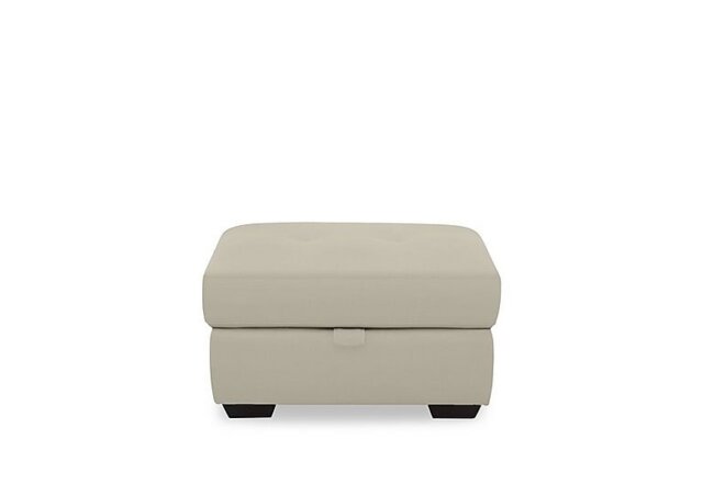 Dinky Leather Large Storage Footstool