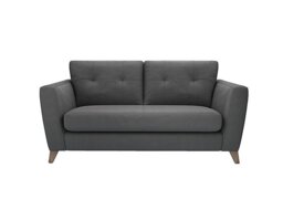 The Lounge Co. - Hermione 2.5 Seater Fabric Sofa - Slate Shadow - Sofas and Armchairs