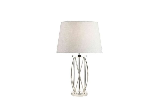 Laura Ashley - Beckworth Small Nickel Table Lamp