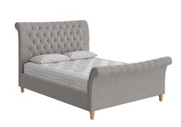 Evie Bed Frame - Small Double - Velvet Slate