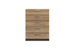 London Bedrooms - Waterloo 5 Drawer Chest - Graphite