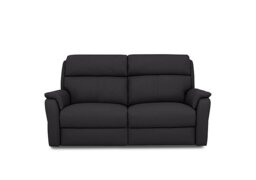 Nicoletti - Vito TO Leather 2 Seater Recliner Sofa with Headrests and Power Lumbar - Botero Nero