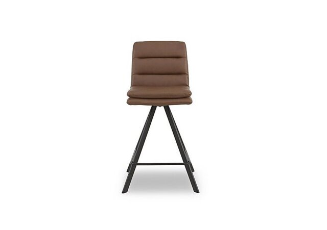 Njord Faux Leather Swivel Bar Stool - Tan